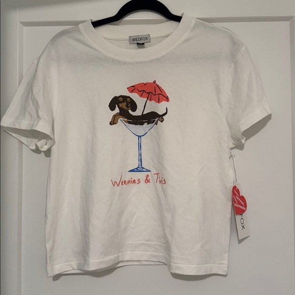 Wildfox weenies and tinis t shirt top boxy dachshund doxie 100% cotton - Picture 4 of 6